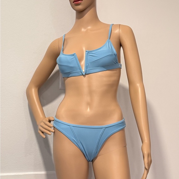 NWOT Blue V Wire Bikini Sz S - Picture 3 of 11